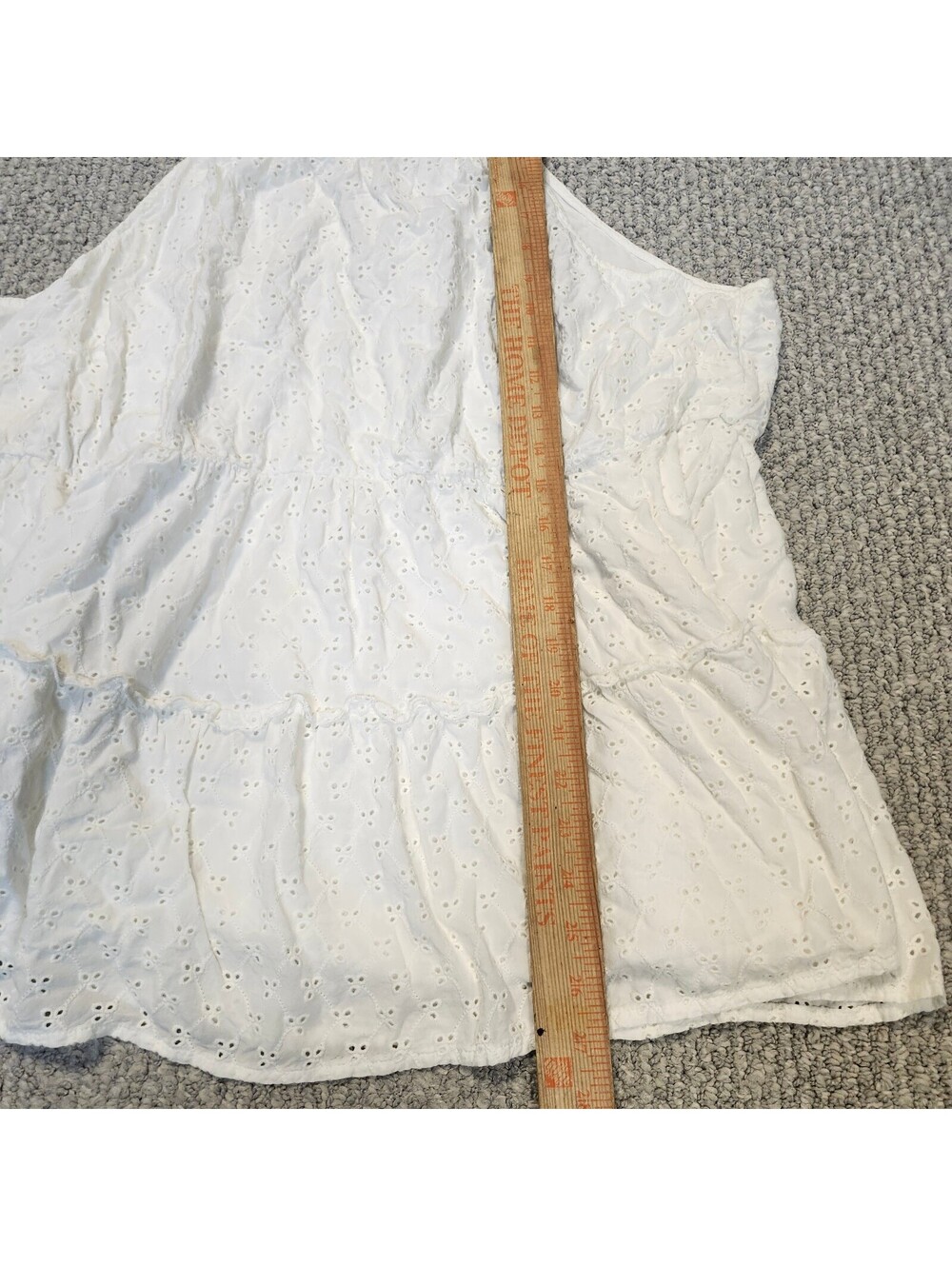 Torrid White Eyelet Sleeveless Blouse Size 3 - Picture 2 of 8